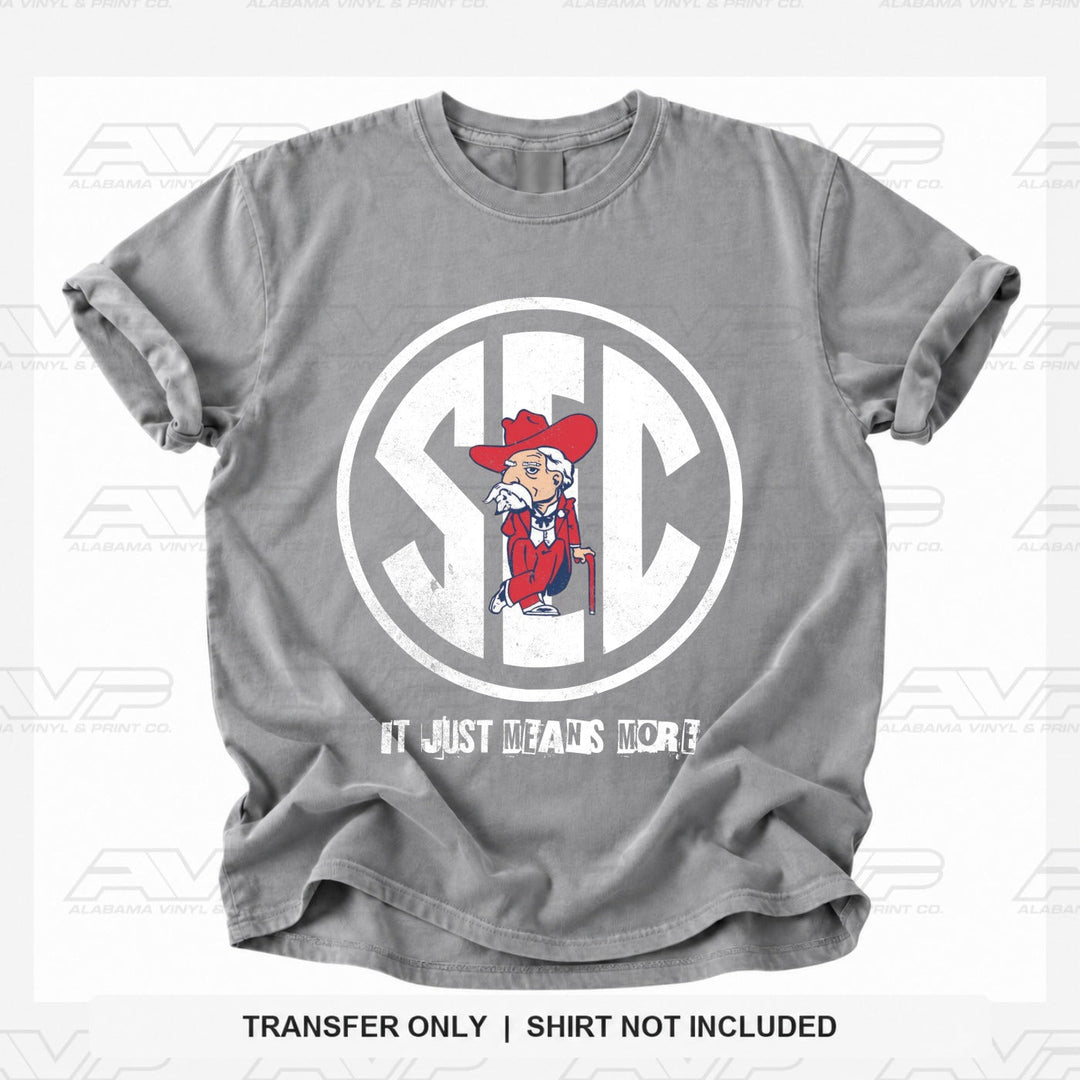 Ole Miss SEC REBELS Alabama Vinyl