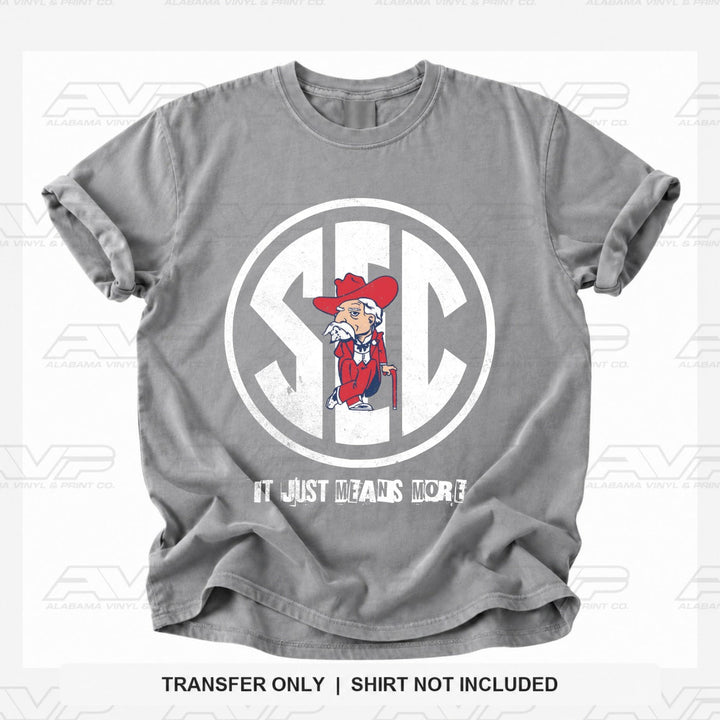 Ole Miss SEC REBELS Alabama Vinyl