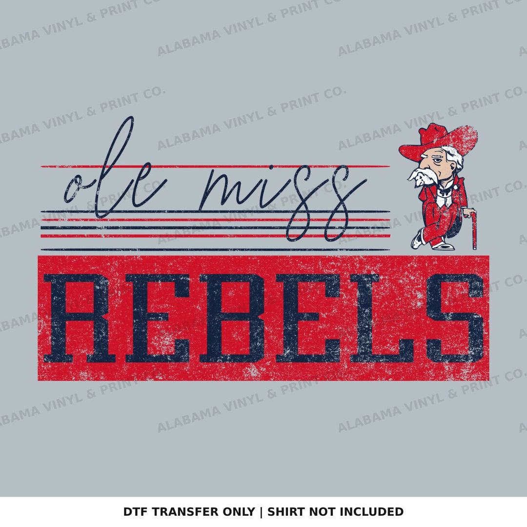 Ole Miss Retro Vibes Alabama Vinyl