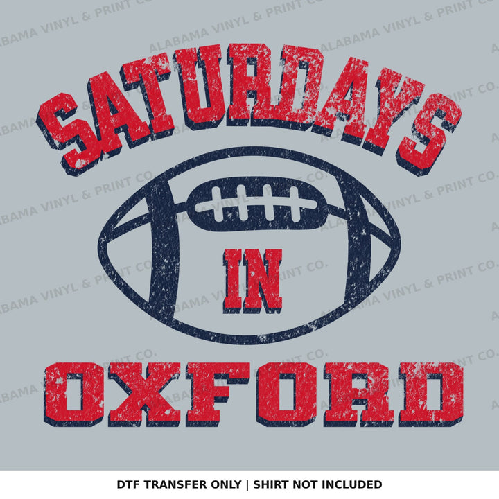 Ole Miss Saturdays in Oxford Alabama Vinyl
