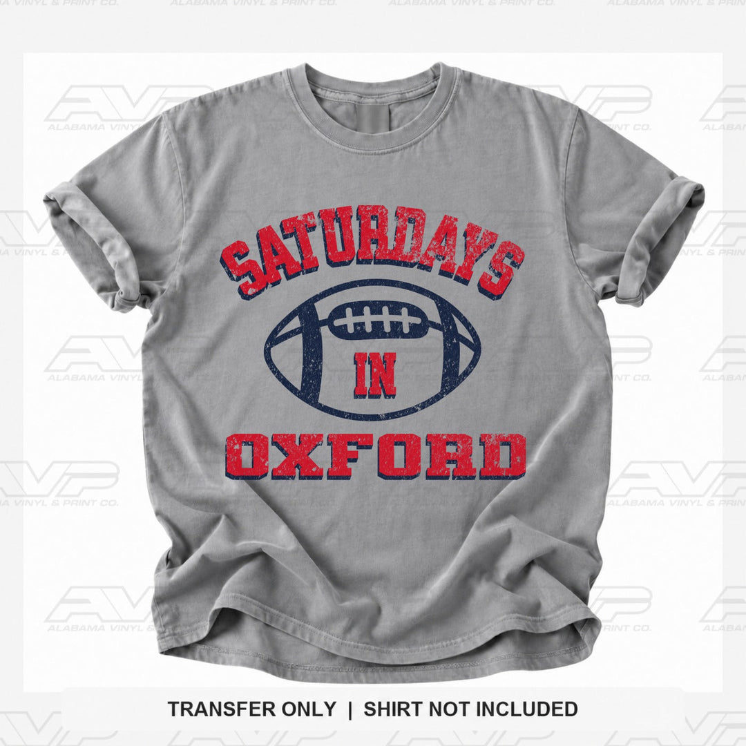 Ole Miss Saturdays in Oxford Alabama Vinyl