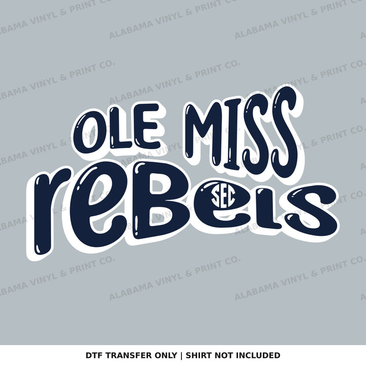 Ole Miss SEC Fun & Funky Alabama Vinyl