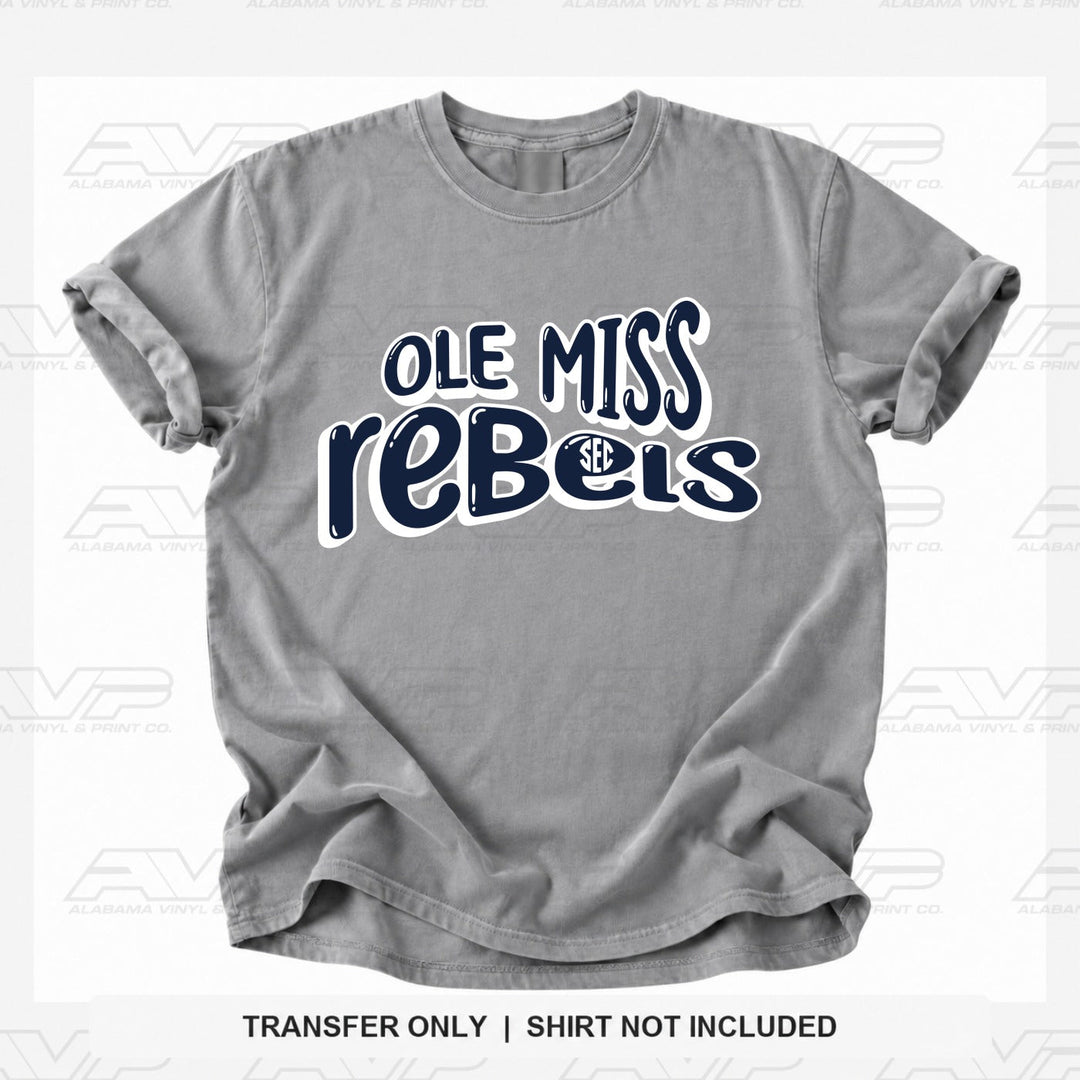 Ole Miss SEC Fun & Funky Alabama Vinyl