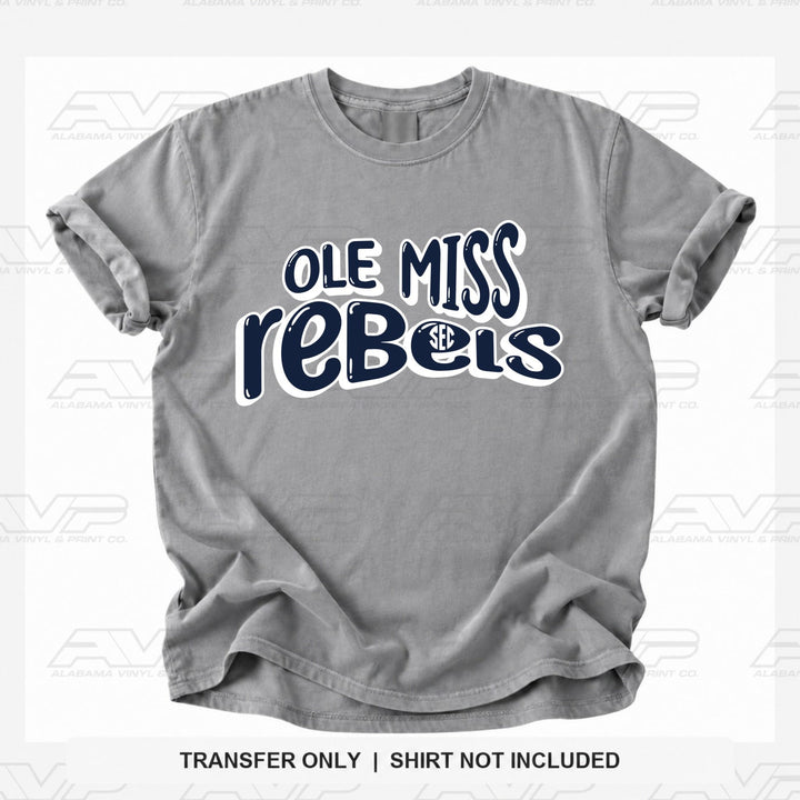 Ole Miss SEC Fun & Funky Alabama Vinyl