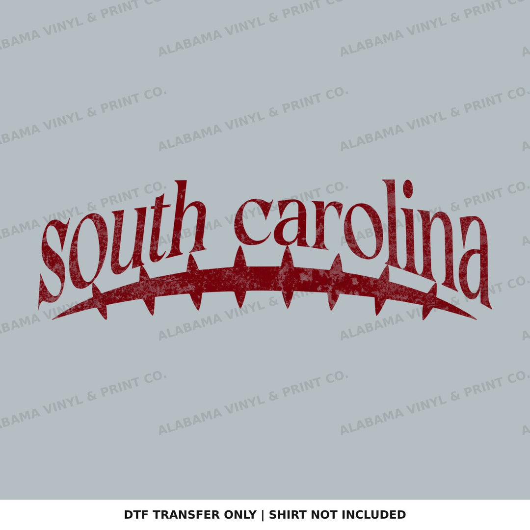 South Carolina Football Seams Alabama Vinyl