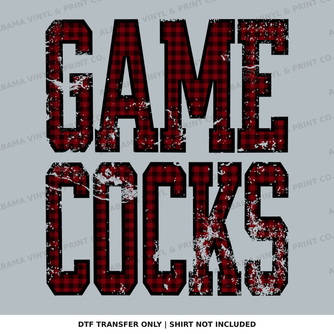 South Carolina Game Cocks Gingham U Alabama Vinyl