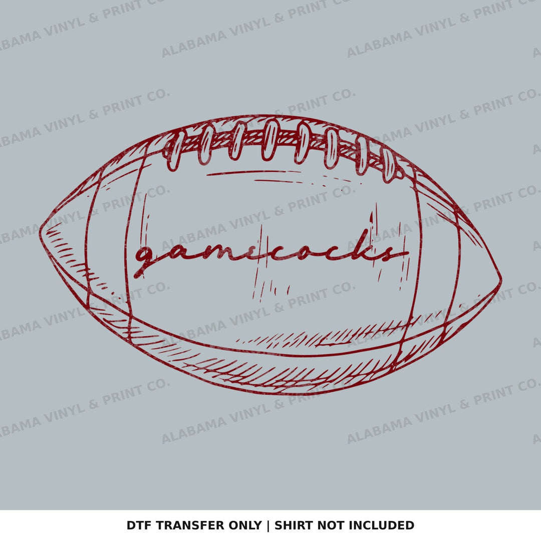 South Carolina Gamecocks Preppy FB Outlines Alabama Vinyl