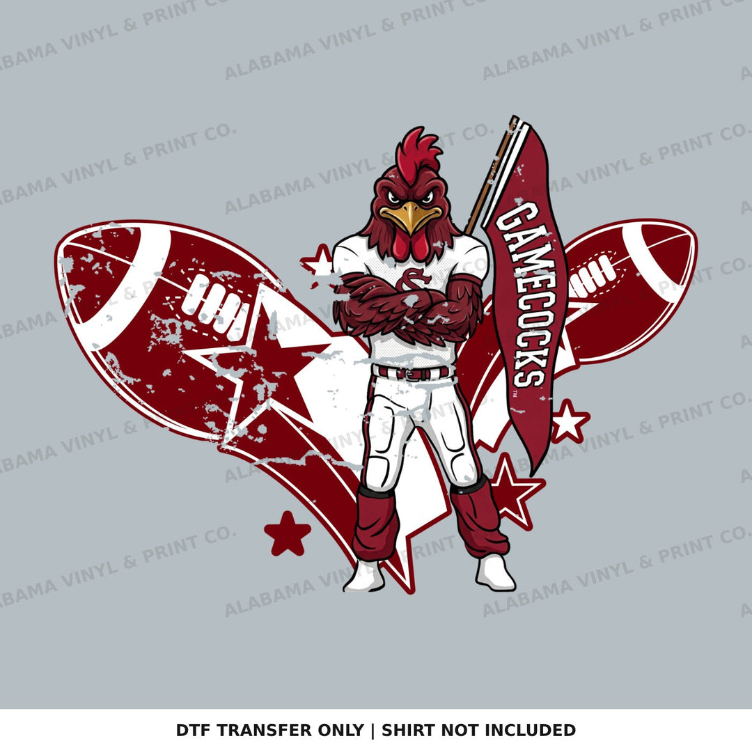 South Carolina SC Gamecoks FB Mascot Alabama Vinyl