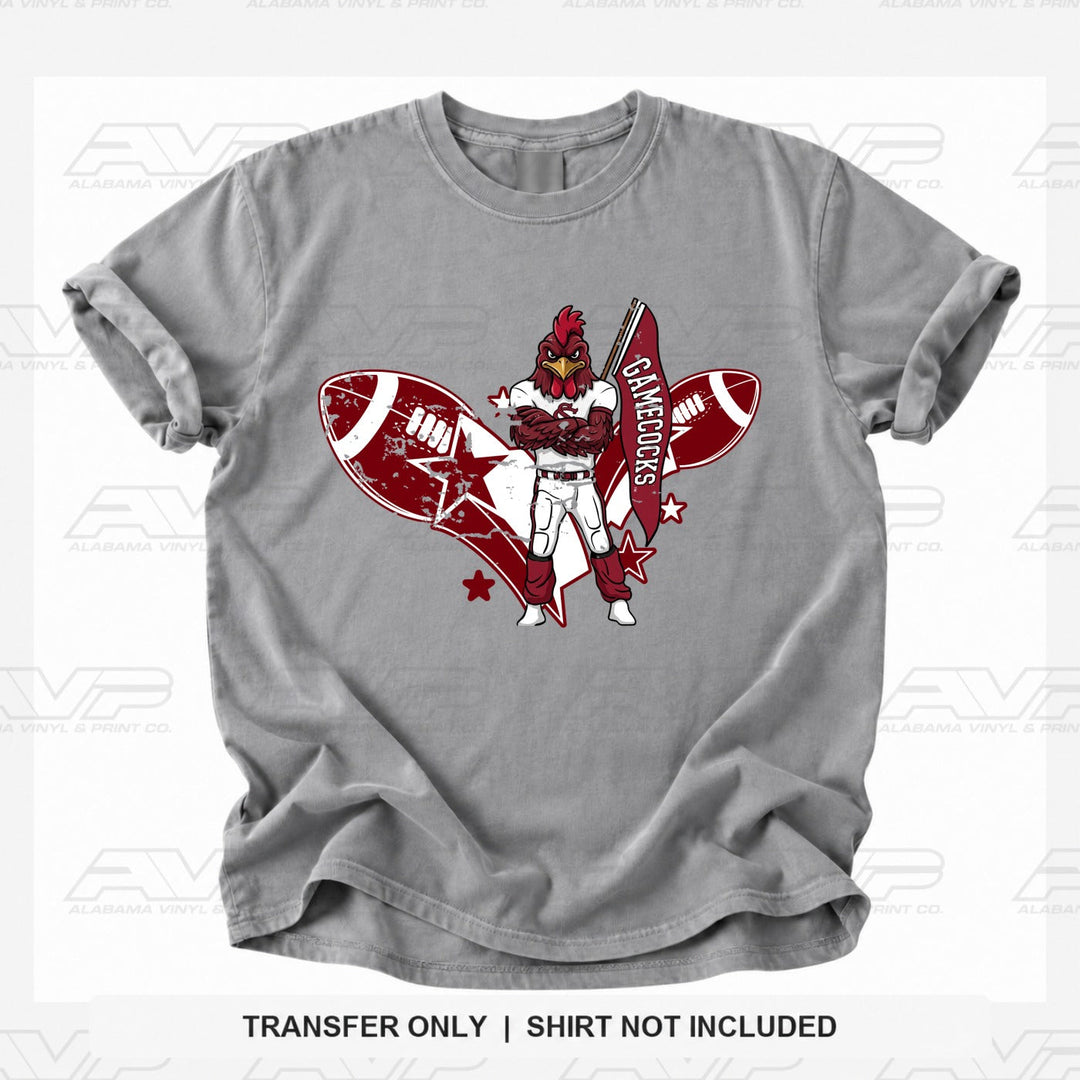 South Carolina SC Gamecoks FB Mascot Alabama Vinyl