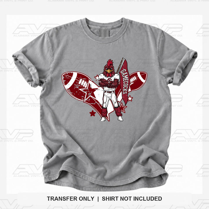 South Carolina SC Gamecoks FB Mascot Alabama Vinyl