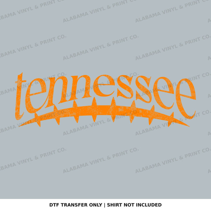 Tennessee Football Seams Alabama Vinyl