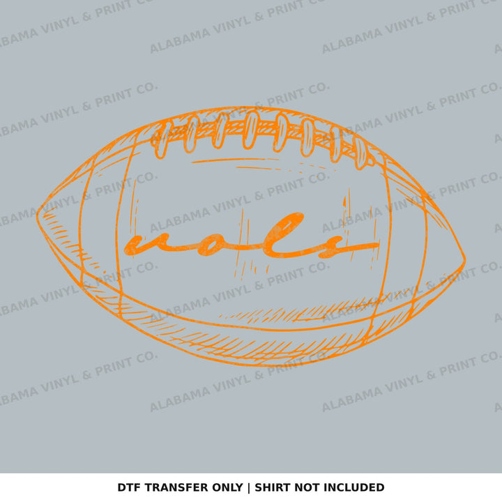 Tennessee Vols Preppy FB Outlines Alabama Vinyl
