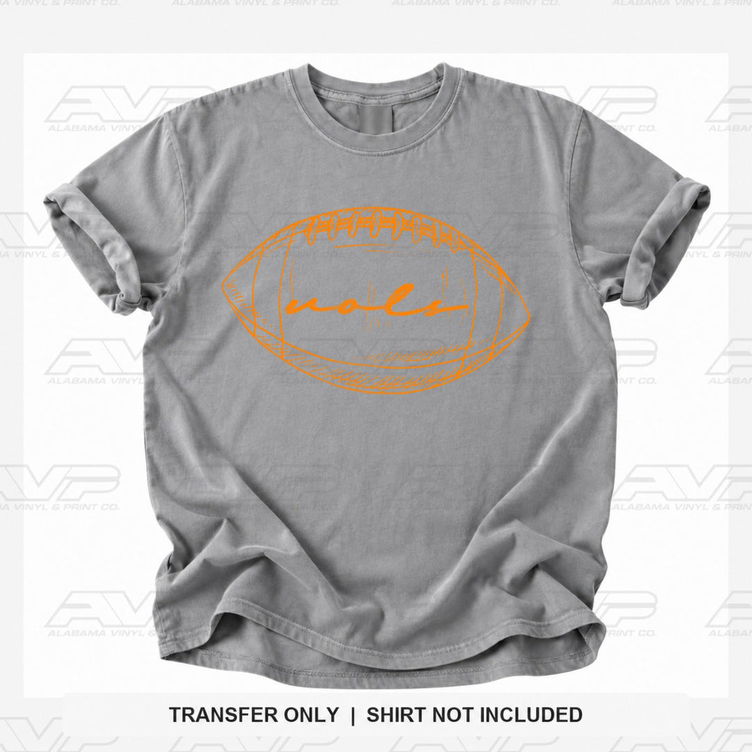 Tennessee Vols Preppy FB Outlines Alabama Vinyl