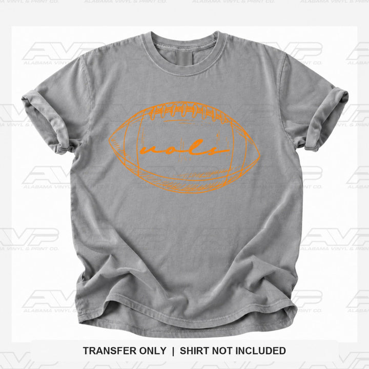 Tennessee Vols Preppy FB Outlines Alabama Vinyl