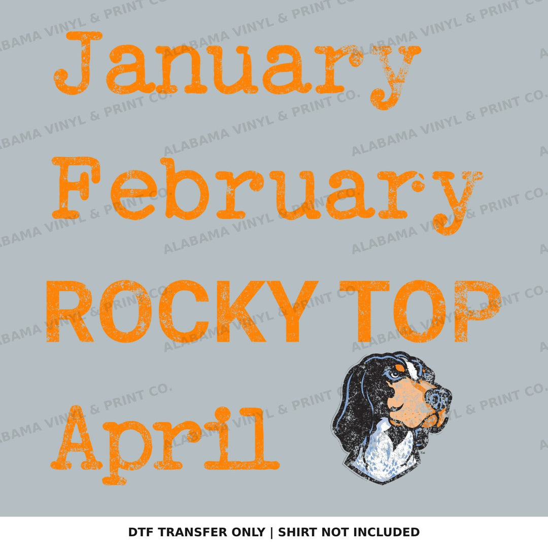 Tennessee Jan Feb RockyTop April Alabama Vinyl