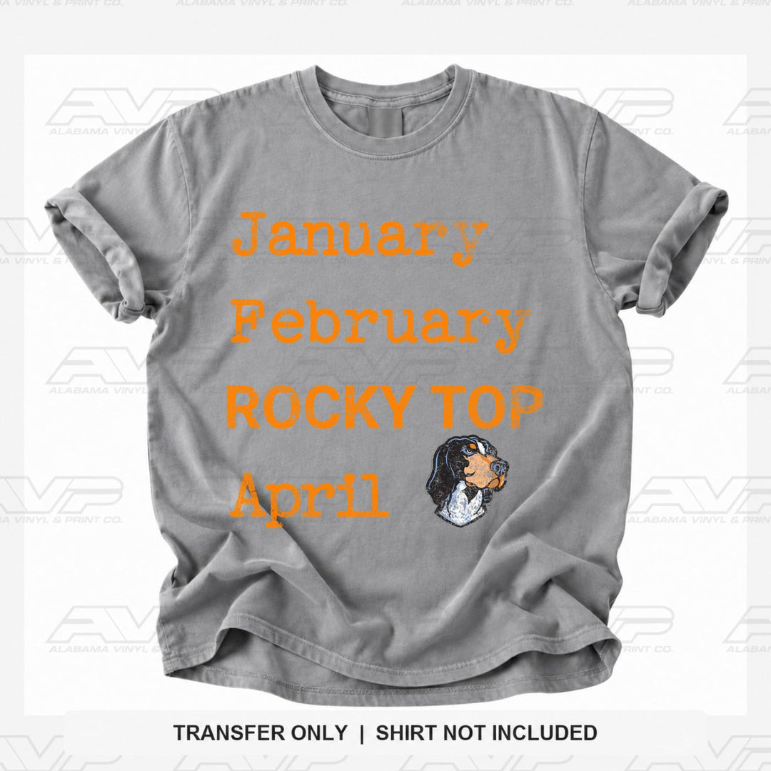 Tennessee Jan Feb RockyTop April Alabama Vinyl