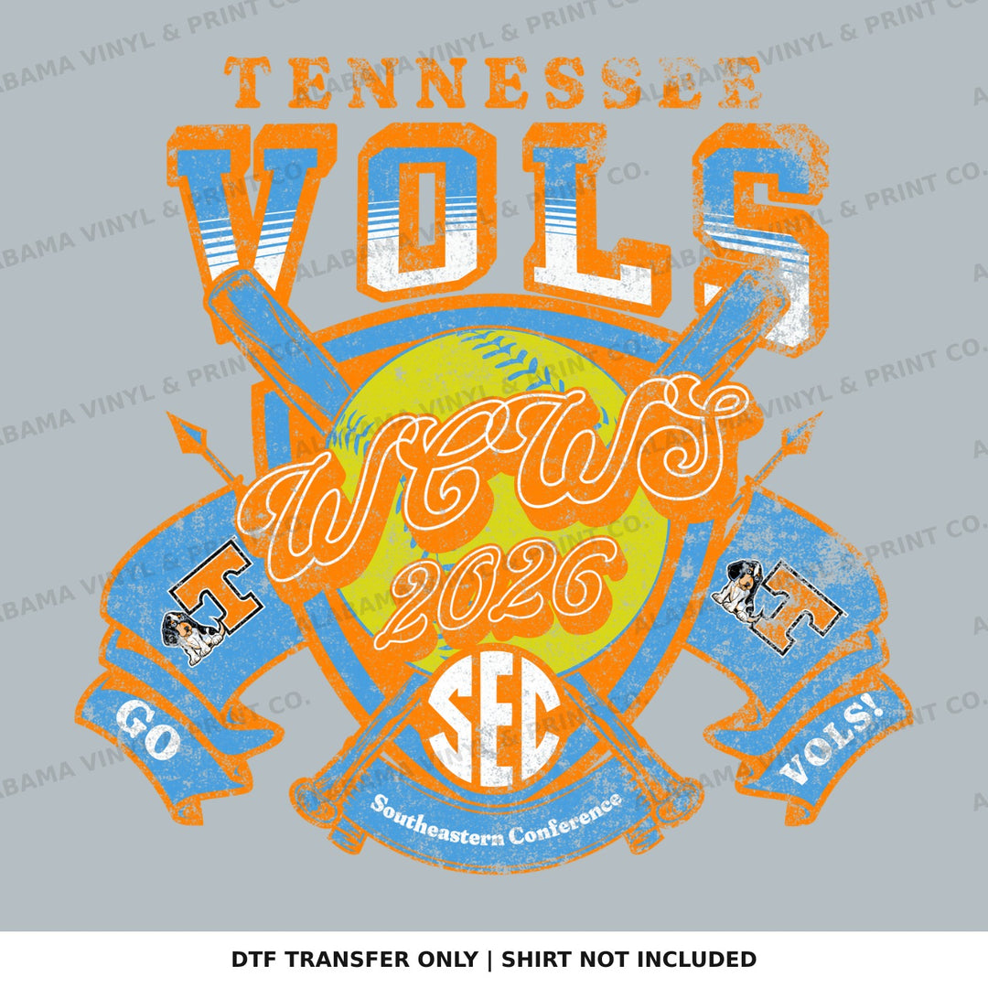 Tennessee Vols WCWS Softball Alabama Vinyl