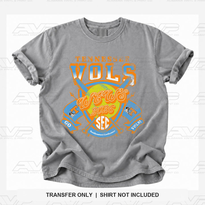 Tennessee Vols WCWS Softball Alabama Vinyl