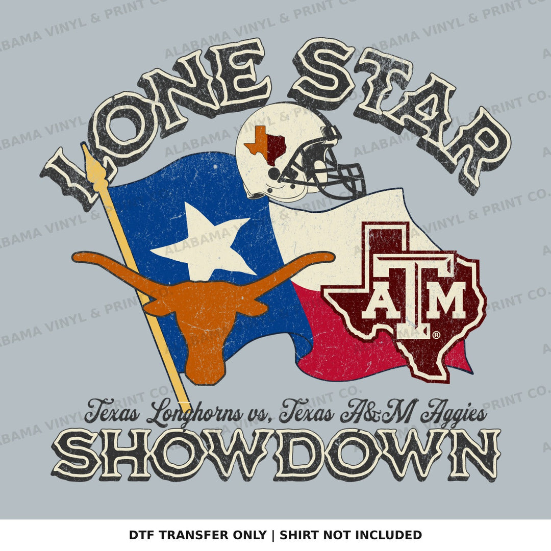 Texas Lone Star Showdown Rivalry Alabama Vinyl