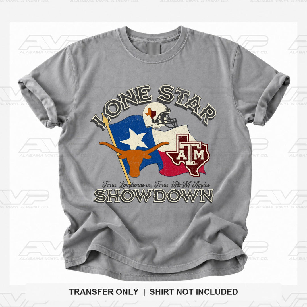 Texas Lone Star Showdown Rivalry Alabama Vinyl