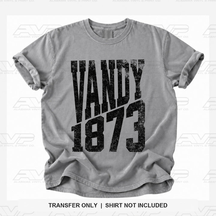 Vanderbilt Vandy 1873 EST. STACKED Alabama Vinyl