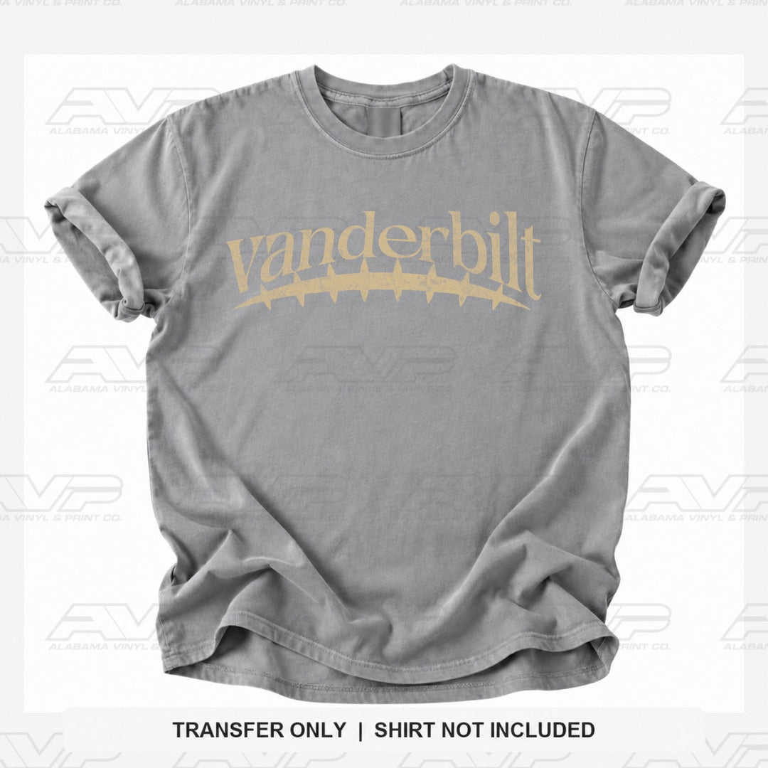 Vanderbilt Football Seams Alabama Vinyl