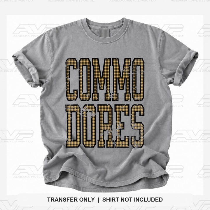 Vanderbilt Vandy Commodores Gingham U Alabama Vinyl