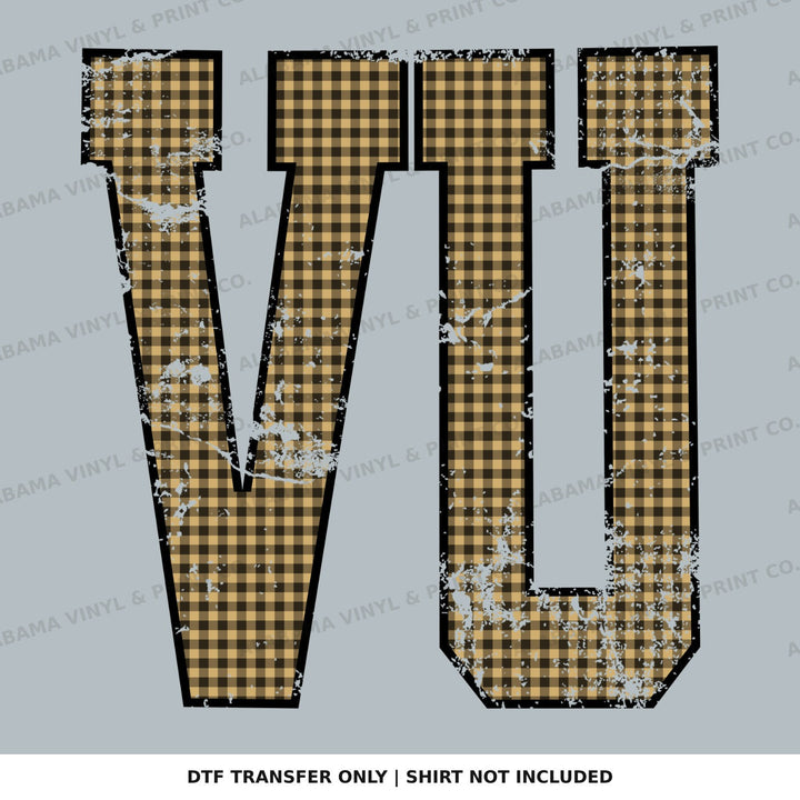 Vanderbilt Vandy Gingham U Alabama Vinyl