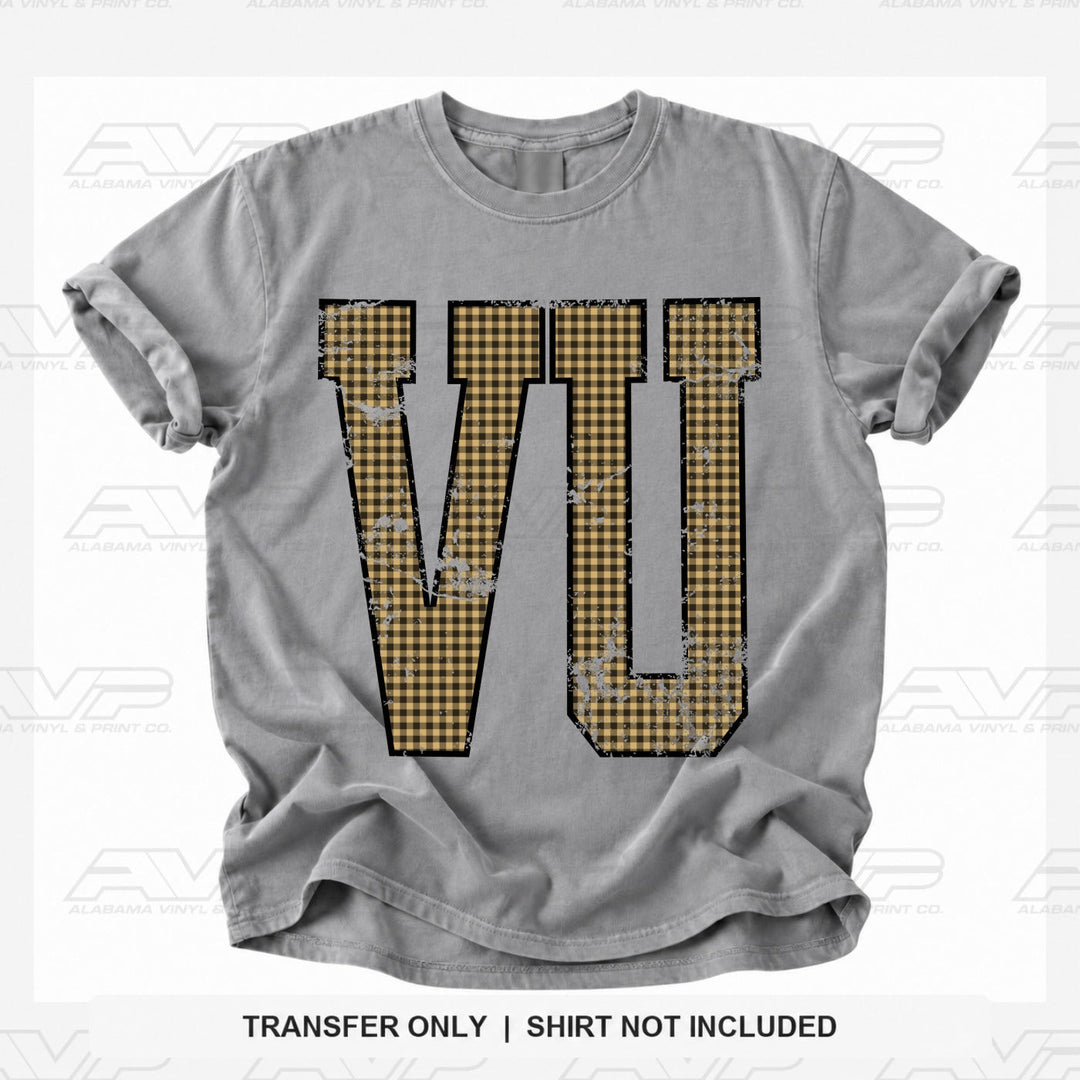 Vanderbilt Vandy Gingham U Alabama Vinyl