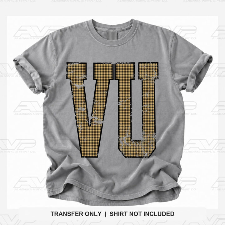 Vanderbilt Vandy Gingham U Alabama Vinyl