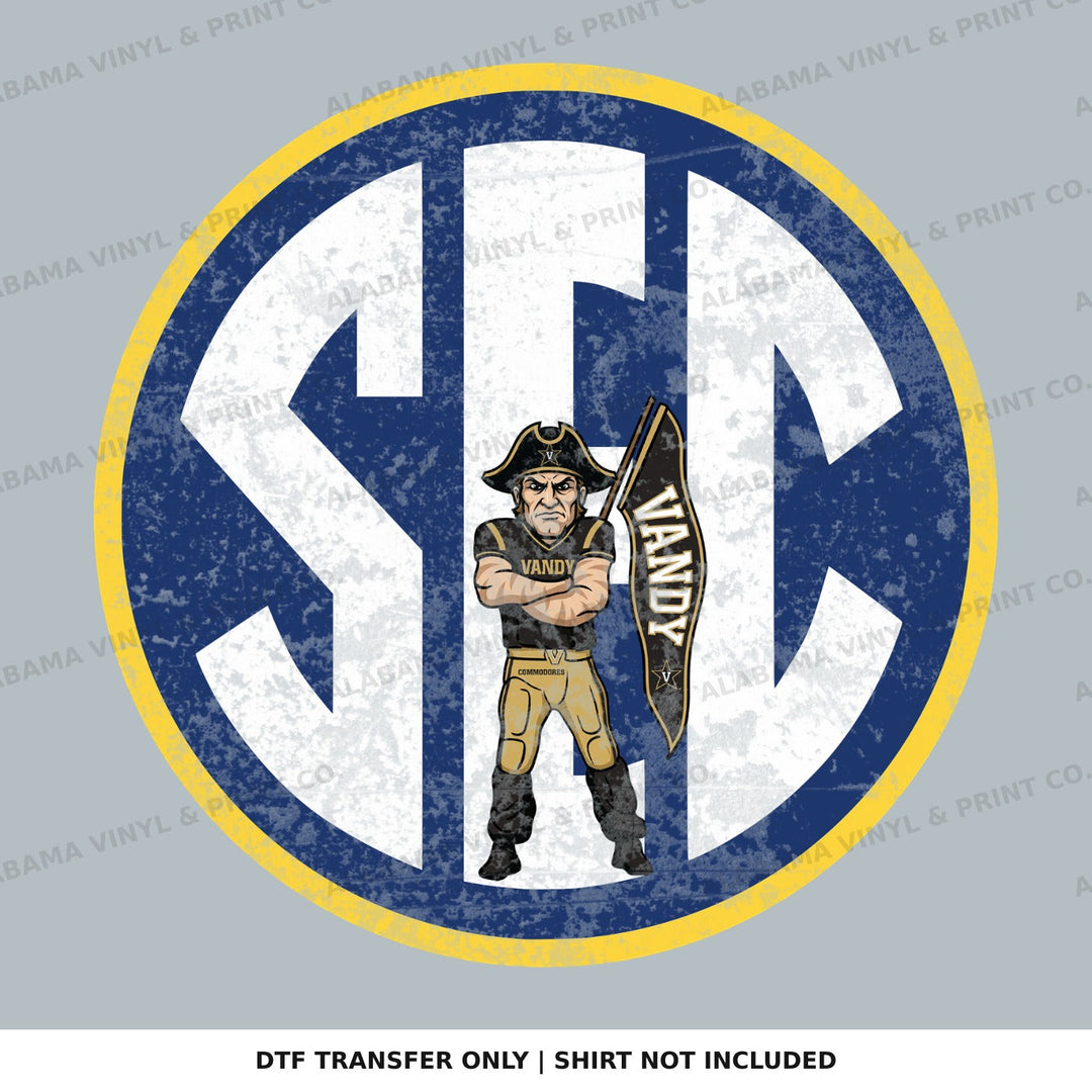 Vanderbilt SEC Vandy SEC Bundle Alabama Vinyl