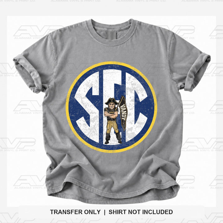 Vanderbilt SEC Vandy SEC Bundle Alabama Vinyl