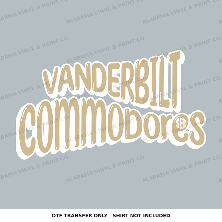 Vanderbilt SEC Fun & Funky Alabama Vinyl
