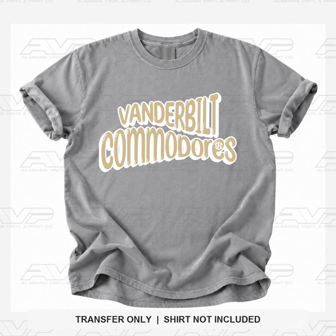 Vanderbilt SEC Fun & Funky Alabama Vinyl