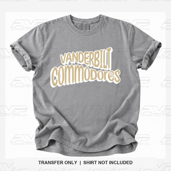 Vanderbilt SEC Fun & Funky Alabama Vinyl