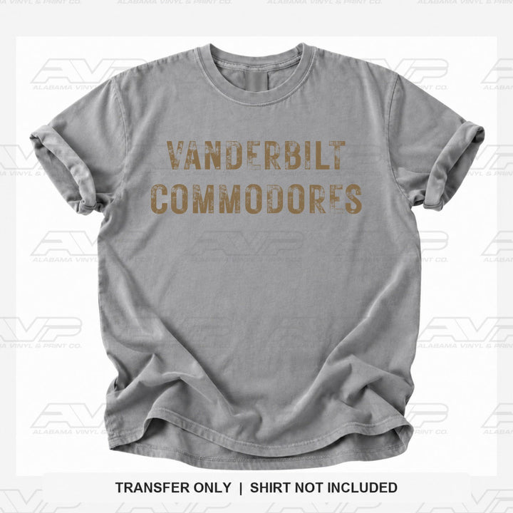 Vanderbilt Commodores Alabama Vinyl