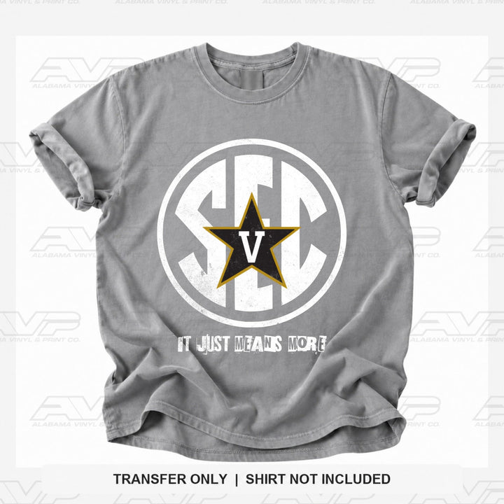 Vanderbilt SEC Alabama Vinyl