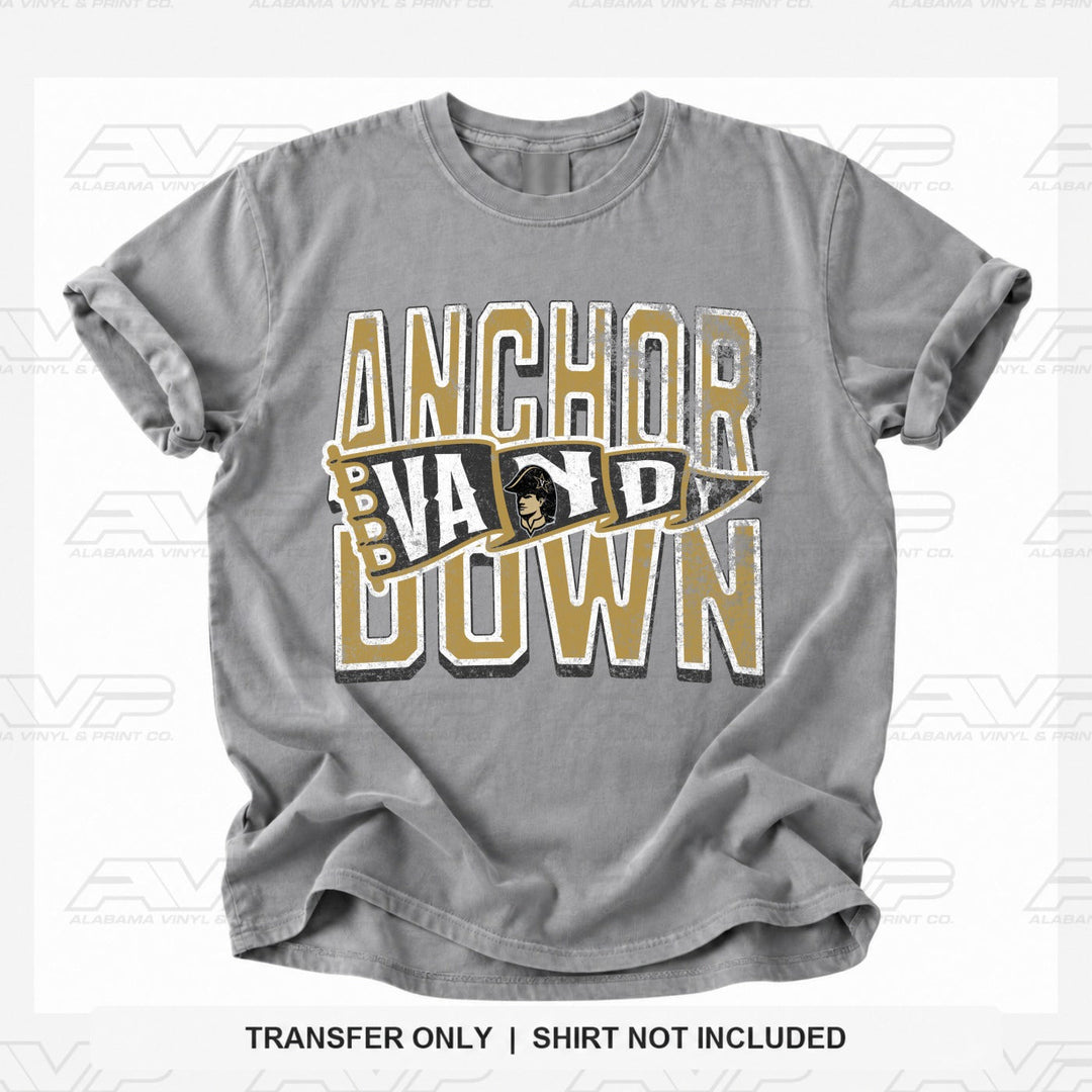 Vanderbilt Vandy Anchor Down Alabama Vinyl