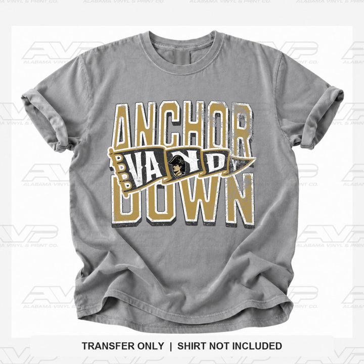 Vanderbilt Vandy Anchor Down Alabama Vinyl
