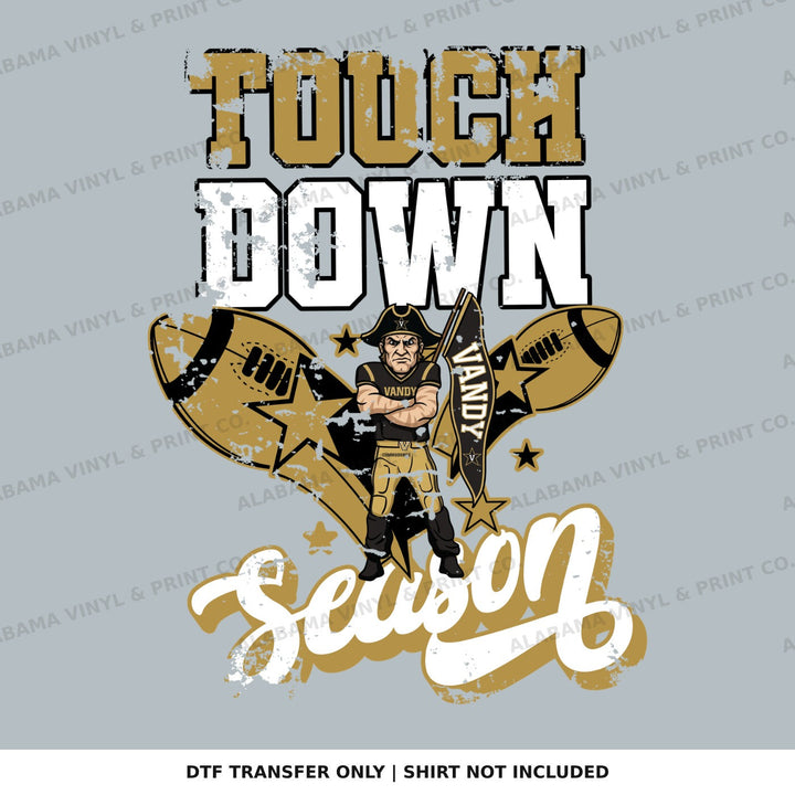 Vanderbilt Vandy TouchDown Alabama Vinyl