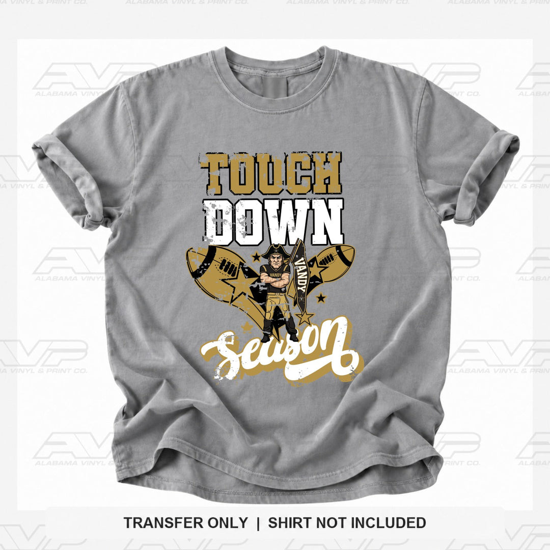 Vanderbilt Vandy TouchDown Alabama Vinyl