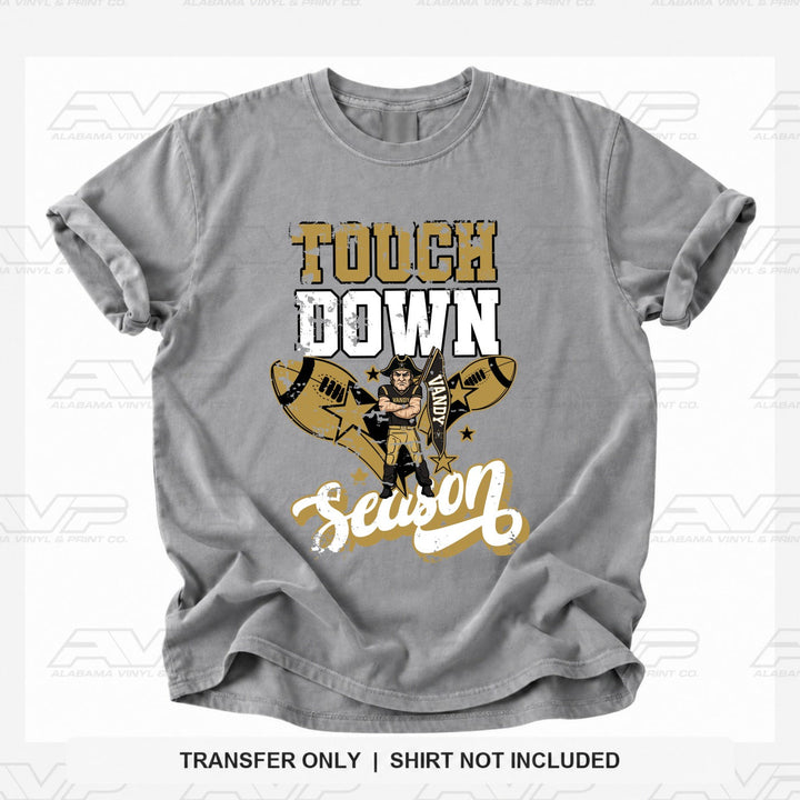 Vanderbilt Vandy TouchDown Alabama Vinyl