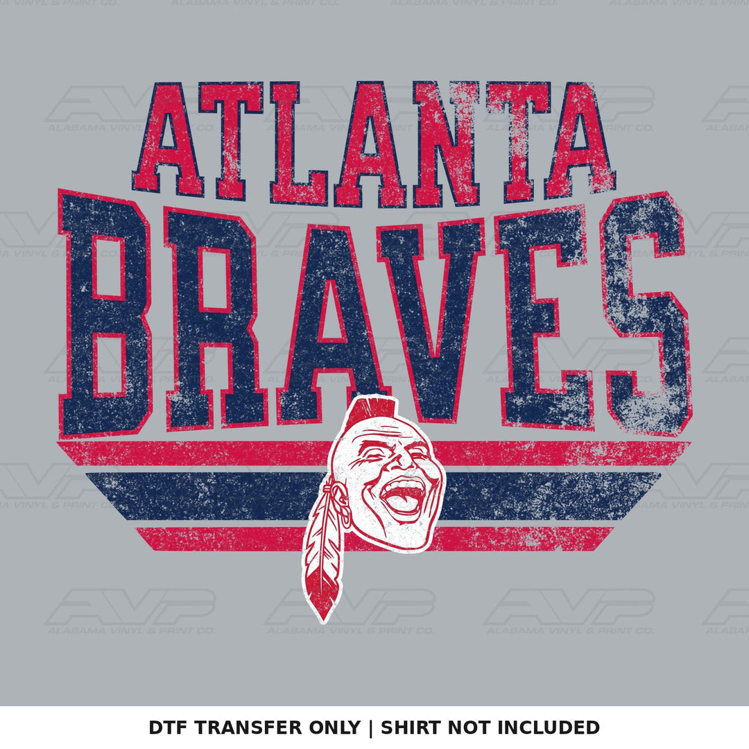Atlanta Braves Red Blue Alabama Vinyl