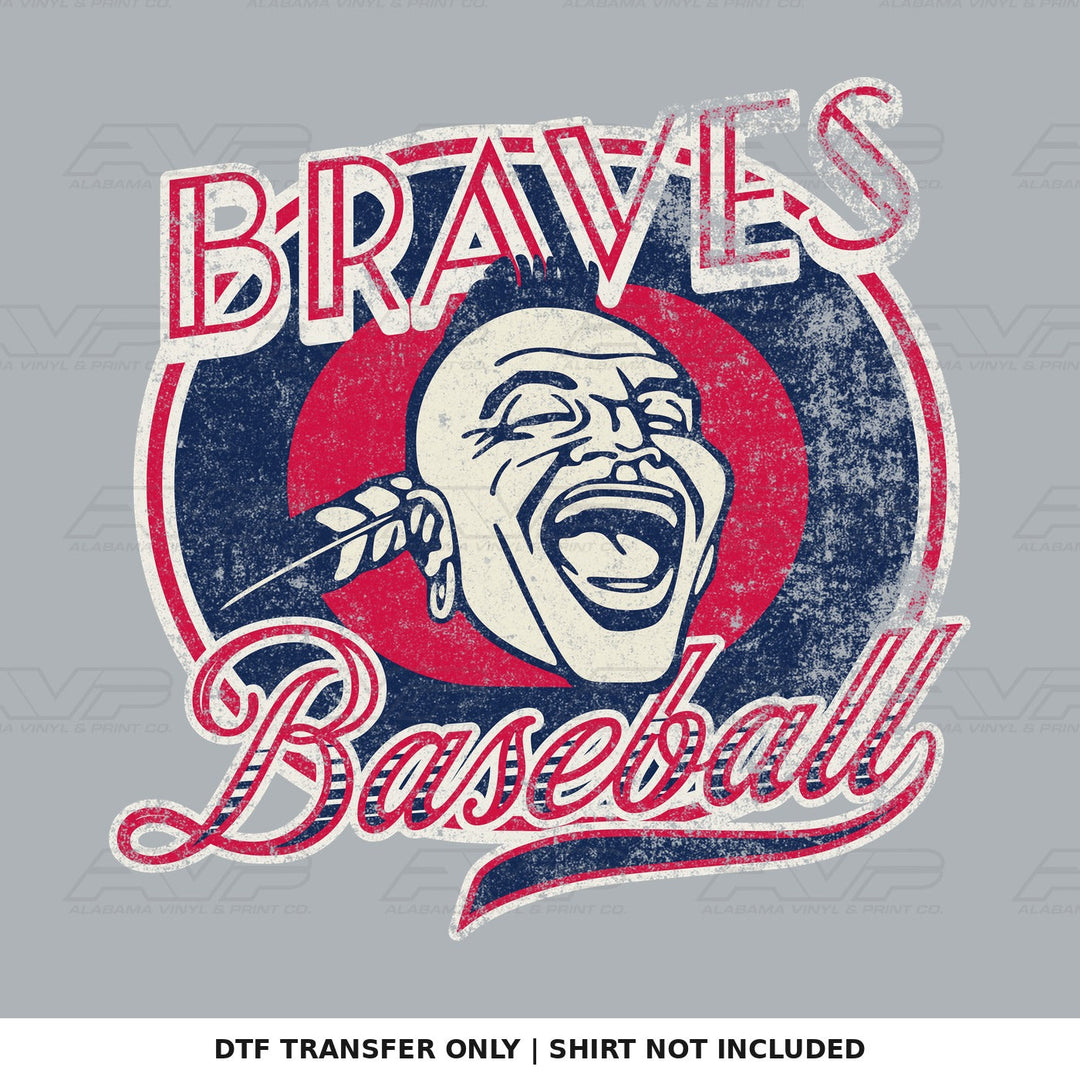 Atlanta Braves Baseball Retro Alabama Vinyl