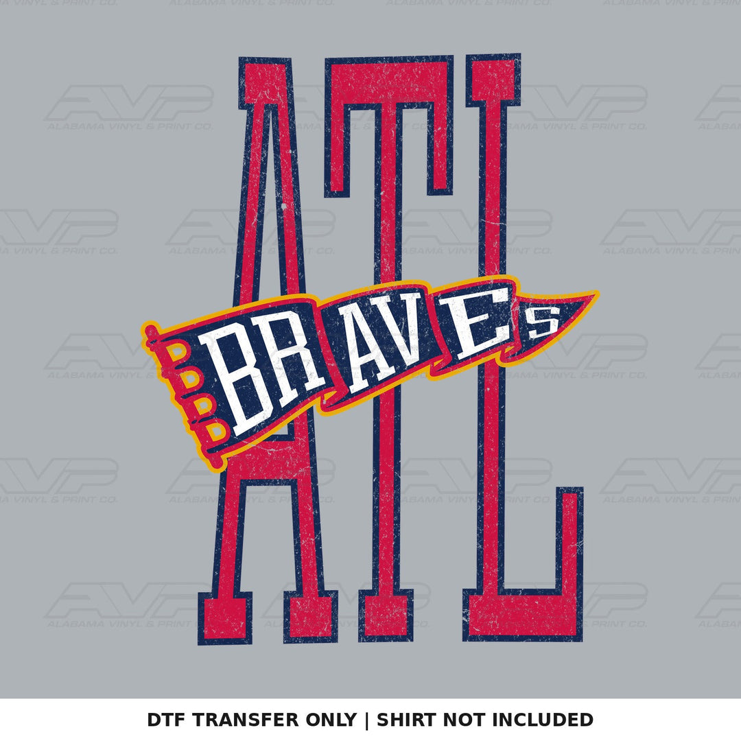 Atlanta Braves Pennant Alabama Vinyl
