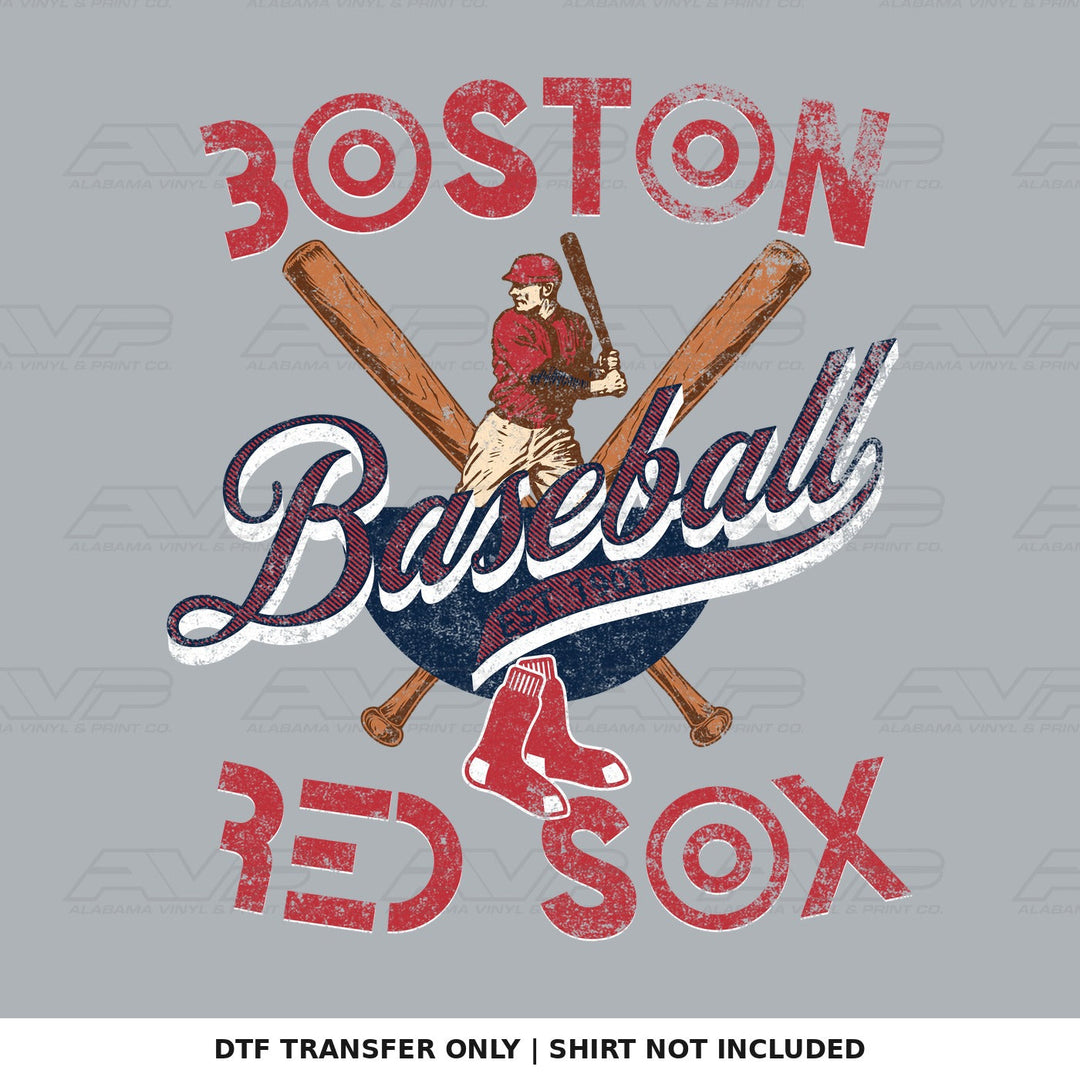 Boston Red Sox Vintage Baseball Alabama Vinyl