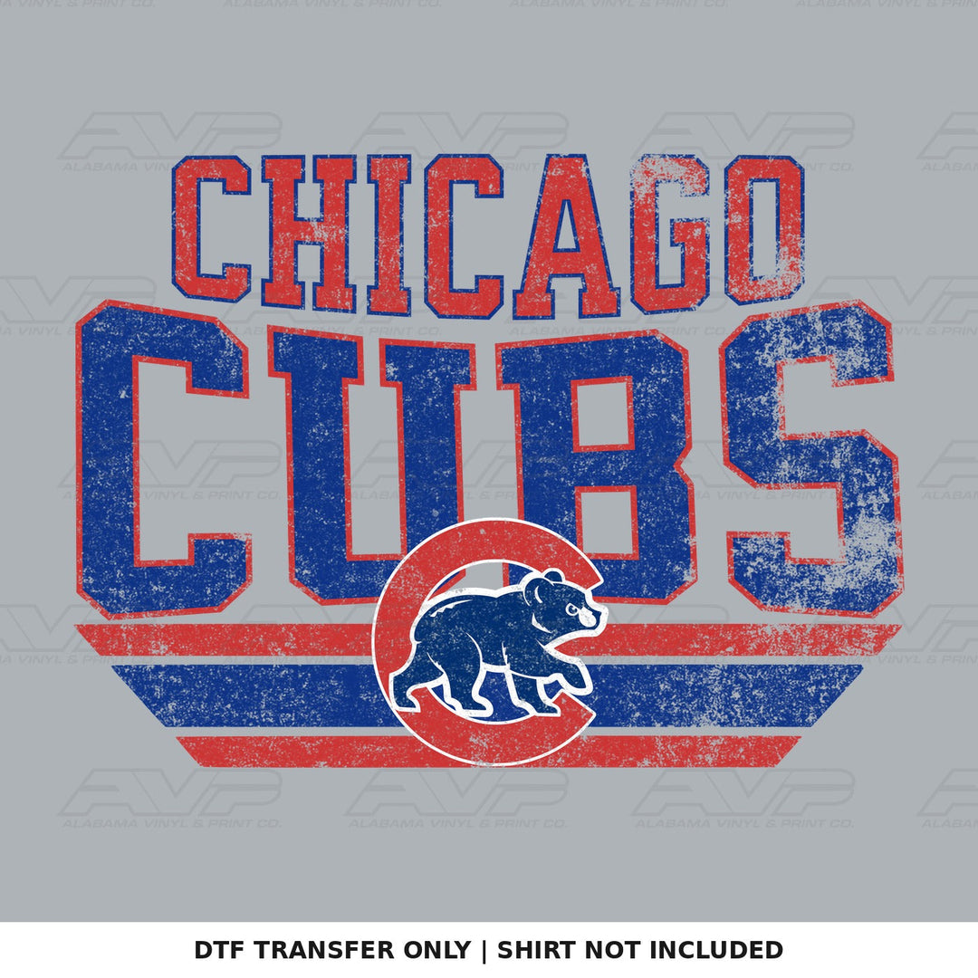 Chicago Cubs Red Blue Alabama Vinyl