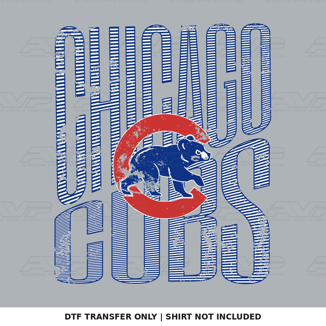 Chicago Cubs Slim Stripes Alabama Vinyl