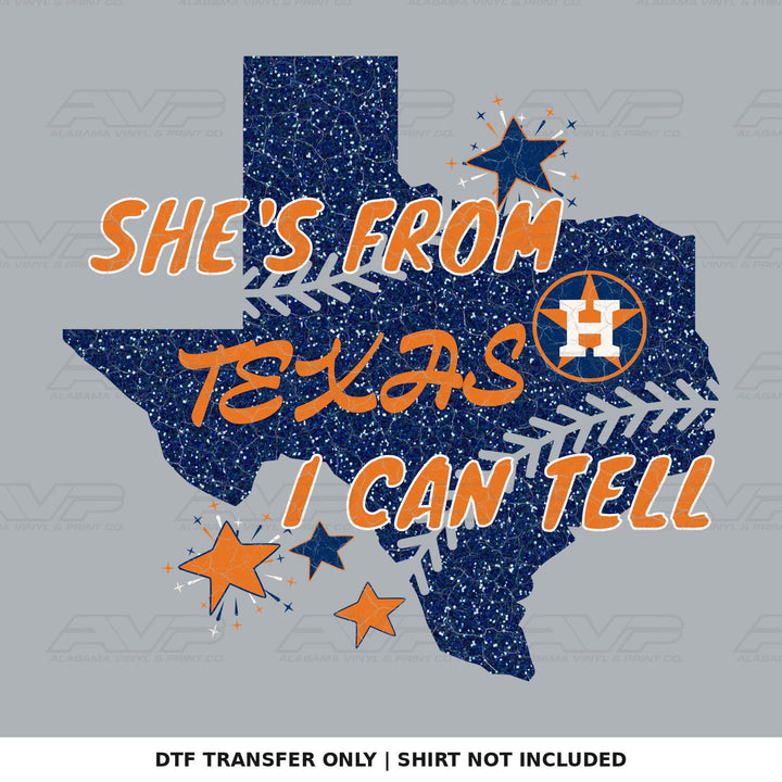 Houston Astros She's From Texas Alabama Vinyl