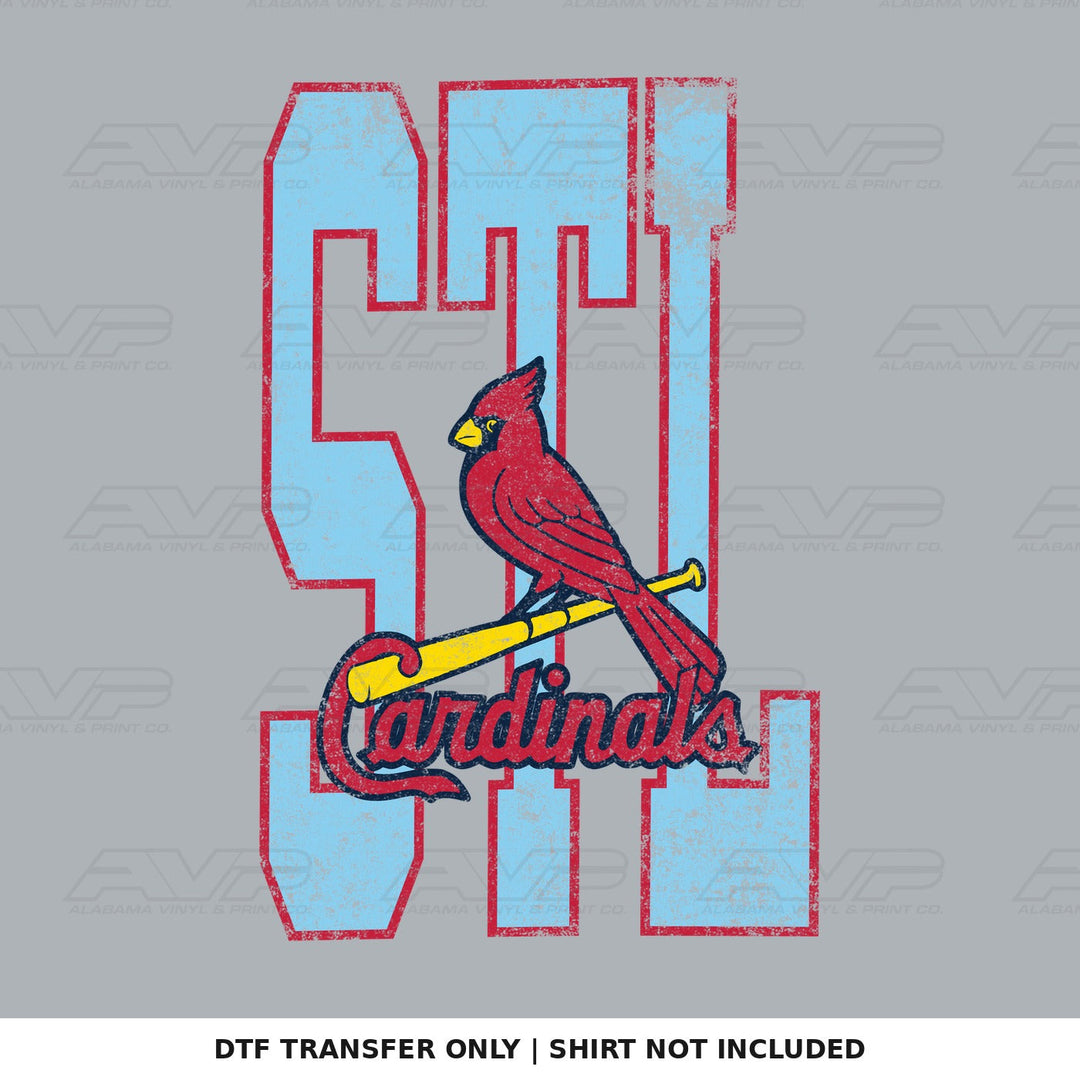 St Louis Cardinals STL Block Alabama Vinyl